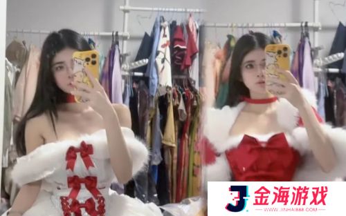 狗头萝莉身穿紫色汉服，好身材太吸睛，称近期又拿下3个大客户